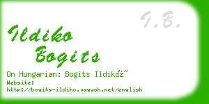 ildiko bogits business card